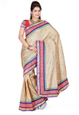 20% OFF on Ishin Printed Fashion Brocade Sari