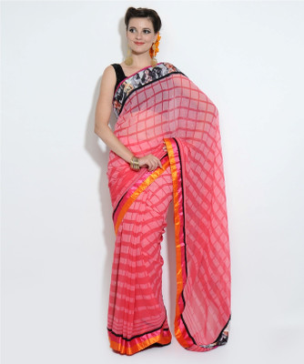 80% OFF on Roop Kashish Checkered Chiffon Sari 80% OFF on Roop Kashish Checkered Chiffon Sari