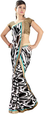 80% OFF on Fabdeal Graphic Print Shalu Georgette Sari 80% OFF on Fabdeal Graphic Print Shalu Georgette Sari