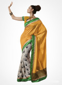 55% OFF on Rajguru Rise Printed Bhagalpuri Art Silk Sari 55% OFF on Rajguru Rise Printed Bhagalpuri Art Silk Sari