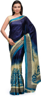 Studio Shubham Floral Print Fashion Art Silk Sari