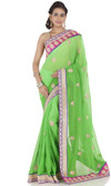 Chhabra 555 Printed Bollywood Chiffon Sari Chhabra 555 Printed Bollywood Chiffon Sari