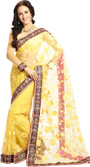 Ethnic Dukaan Printed Net Sari