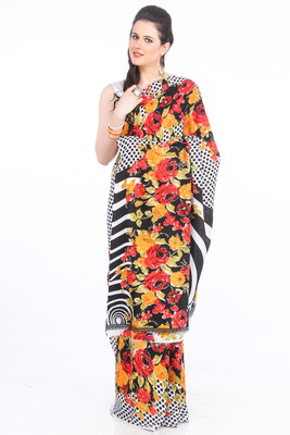 50% OFF on Delhi Seven Printed Crepe Sari 50% OFF on Delhi Seven Printed Crepe Sari