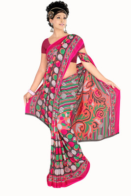 62% OFF on Khazana Bazaar Printed Leheria Georgette Sari 62% OFF on Khazana Bazaar Printed Leheria Georgette Sari