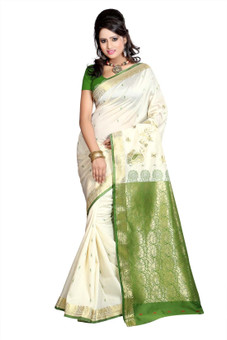 Parichay Self Design Mysore Silk Sari