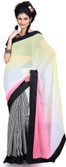 Ethnic Dukaan Printed Georgette Sari