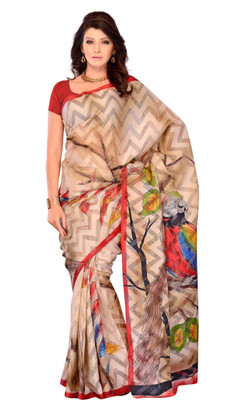 50% OFF on Diva Fashion Printed Daily Wear Brasso Sari 50% OFF on Diva Fashion Printed Daily Wear Brasso Sari