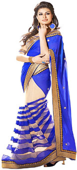 Bollywood Designer Self Design Bollywood Georgette Sari