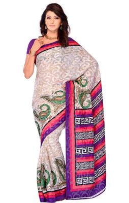 50% OFF on Diva Fashion Printed Daily Wear Brasso Sari 50% OFF on Diva Fashion Printed Daily Wear Brasso Sari