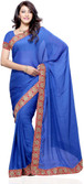 58% OFF on Diva Fashion Solid Fashion Chiffon Sari