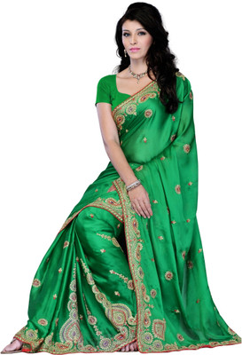 50% OFF on Diva Fashion Self Design Fashion Georgette Sari