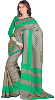 Kj's Printed Fashion Art Silk Sari