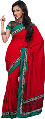 50% OFF on Vishal Solid Fashion Art Silk Sari 50% OFF on Vishal Solid Fashion Art Silk Sari