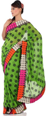 Chhabra 555 Printed Chiffon Sari Chhabra 555 Printed Chiffon Sari