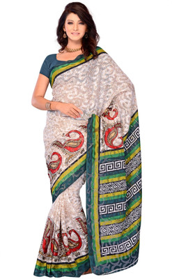 50% OFF on Diva Fashion Printed Daily Wear Brasso Sari