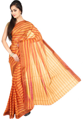 66% OFF on Pavechas Striped That Cotton Sari 66% OFF on Pavechas Striped That Cotton Sari