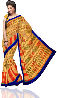 Unnati Silks Printed Chanderi Chanderi Sari