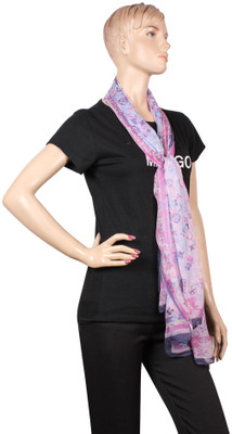 20% OFF on Khoobsurati Floral Print Rayon, Cotton Women's Scarf