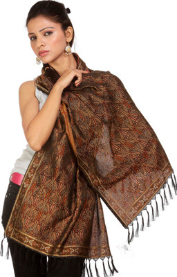 30% OFF on Exotic India Woven Silk Women's Scarf