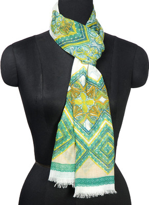 R.Raani Geometric Print Polyester Women's Scarf