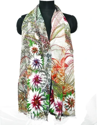 60% OFF on Numalo Floral Print Cotton Women's Scarf 60% OFF on Numalo Floral Print Cotton Women's Scarf