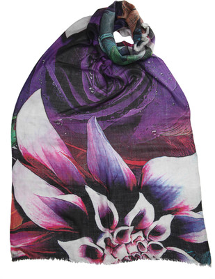 20% OFF on She Dezires Floral Print Silk Women's Scarf