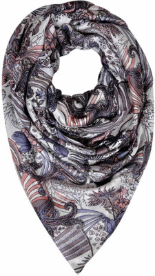 64% OFF on Elabore Printed Silk Women's Scarf