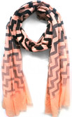 50% OFF on ScarfKing Geometric Print Polyester Women's Scarf
