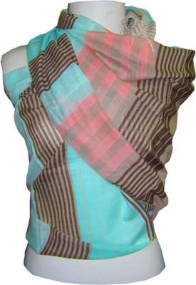 30% OFF on Dushaalaa Striped Silk, Coton Women's Scarf