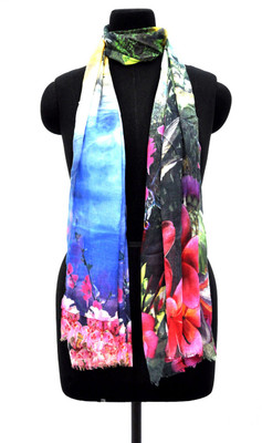 Love From India Printed Poly Women's Scarf