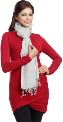 33% OFF on Aapno Rajasthan Solid 30% Pashmina, 40% Wool, 30% - Viscose Women's Scarf
