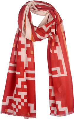38% OFF on True Fashion Geometric Print Polyester Women's Scarf