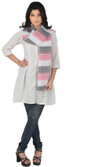 LIYANA Striped Linen Women's Scarf