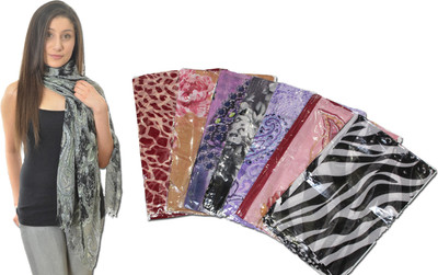 28% OFF on Chinese Printed Polyester Women's Scarf