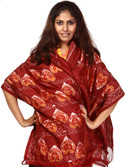 30% OFF on Exotic India Woven Silk Women's Scarf