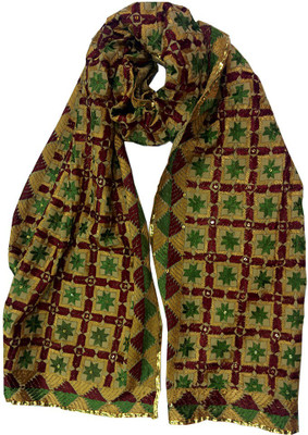 45% OFF on Nari Collection Embroidered Cotton Women's Scarf