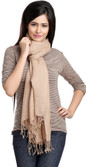 33% OFF on Aapno Rajasthan Solid 30% Pashmina, 40% Wool, 30% - Viscose Women's Scarf