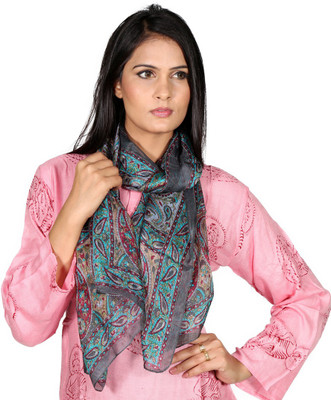 56% OFF on Chilee Life Printed Printed Pure Silk Women's Scarf