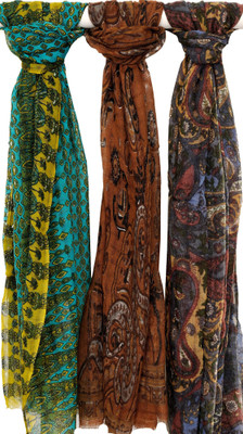 30% OFF on Exotic India Printed Wool Women's Scarf