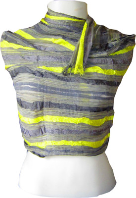 26% OFF on Dushaalaa Striped Coton, Lycra Women's Scarf