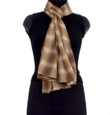 53% OFF on Trendif Checkered Cotton Women's Scarf