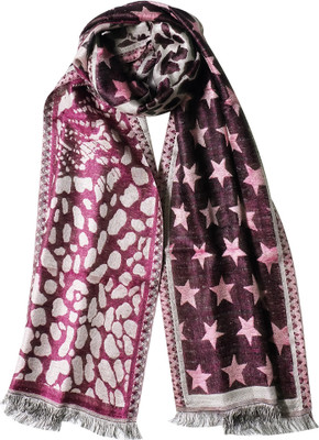 62% OFF on Super Drool Self Design Silk Women's Scarf