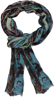 50% OFF on Toscee Printed 70%Wool, 30%Silk Women's Scarf