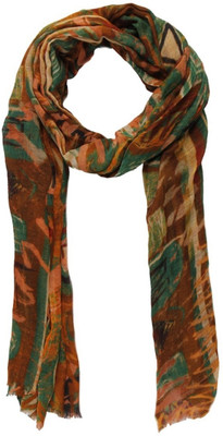 50% OFF on Toscee Printed 50% Wool, 50% Silk Women's Scarf