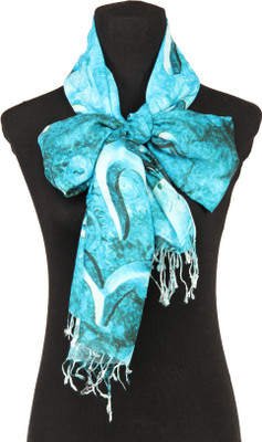 33% OFF on The Scarf Shop Graphic Print Viscose Women's Scarf