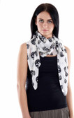 Fuziv Printed 100% Polyster Women's Scarf