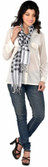 LIYANA Striped Linen Women's Scarf LIYANA Striped Linen Women's Scarf
