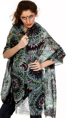 30% OFF on Exotic India Printed Wool Women's Scarf