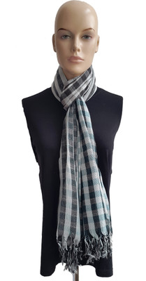 75% OFF on Rathi Checkered Linen Women's Scarf